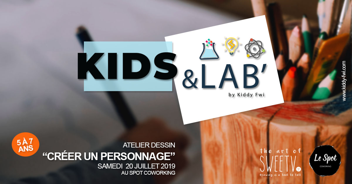 atelier dessin kids&lab enfants guadeloupe