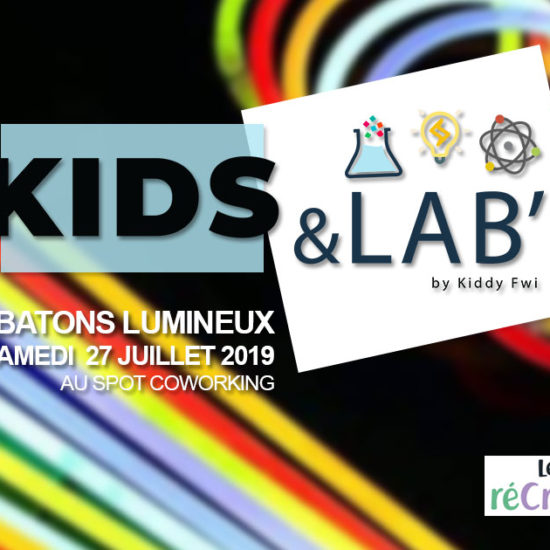 atelier enfants batons lumineux guadeloupe kids&lab