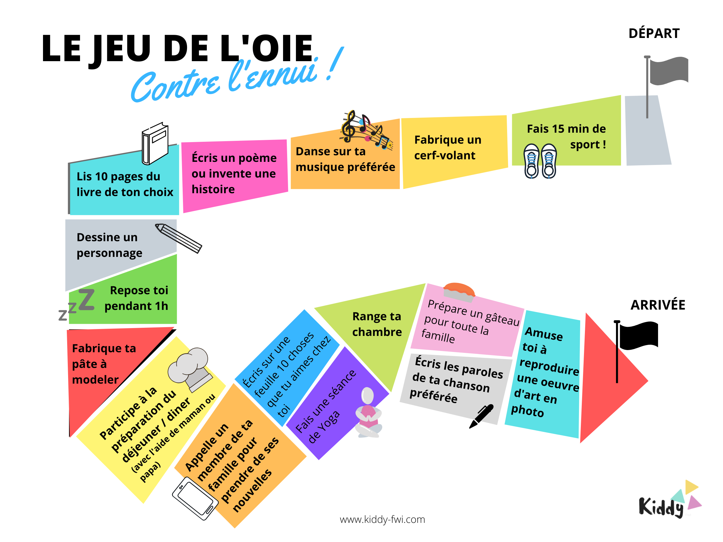 le jeu de l'oie contre l'ennui